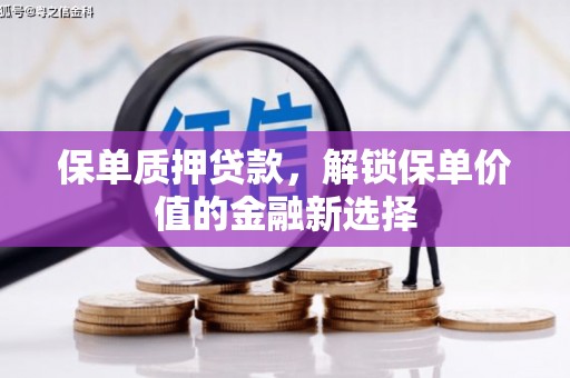 宜城保单质押贷款，解锁保单价值的金融新选择