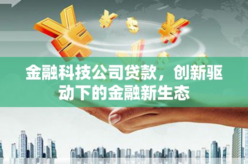 和林格尔金融科技公司贷款，创新驱动下的金融新生态