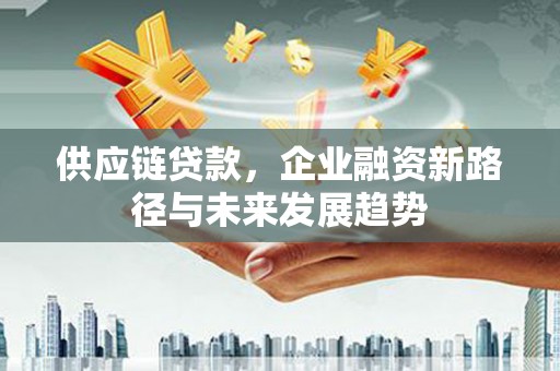 舞钢供应链贷款，企业融资新路径与未来发展趋势