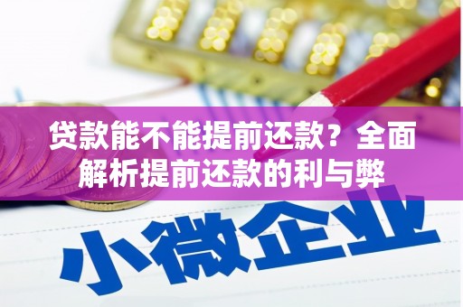 新都贷款能不能提前还款？全面解析提前还款的利与弊