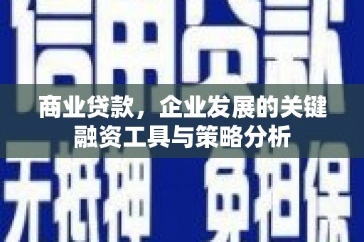 信州商业贷款，企业发展的关键融资工具与策略分析