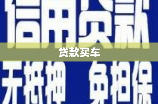 措美贷款买车