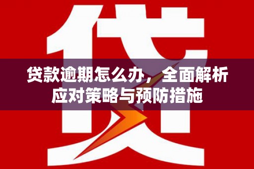 镜铁贷款逾期怎么办，全面解析应对策略与预防措施