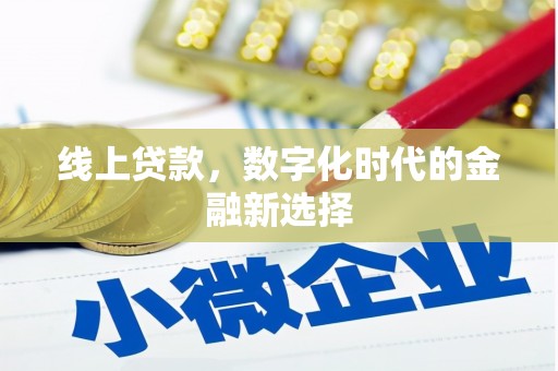 美浓线上贷款，数字化时代的金融新选择