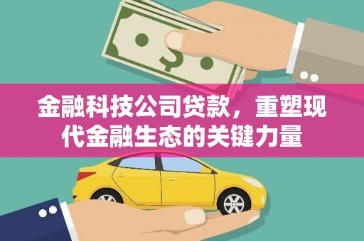 神农架金融科技公司贷款，重塑现代金融生态的关键力量