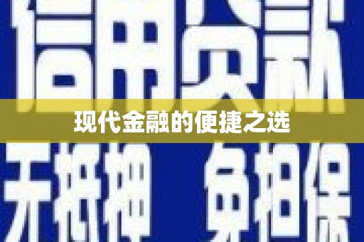 陆丰现代金融的便捷之选